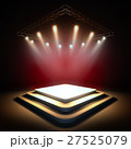 Empty stage illuminated by spotlights. 27525079