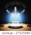 Music stage illuminated by spotlights. 27525080