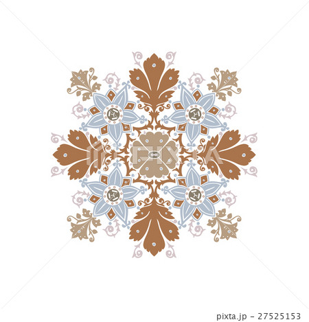 ethnic flowers bouquet round ornament isolated ethnic flowers bouquet round ornament isolated 27525153