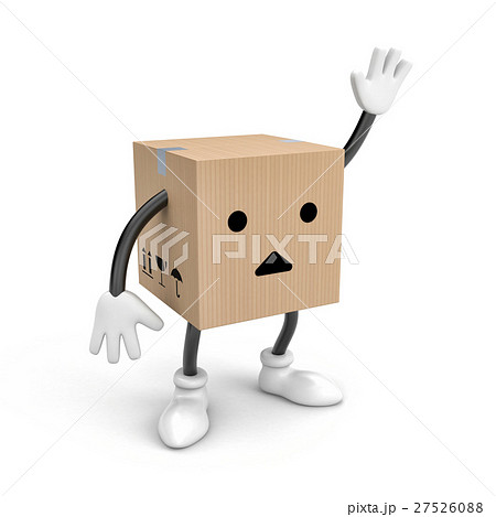Character cardboard box says bye(or Hello) 27526088