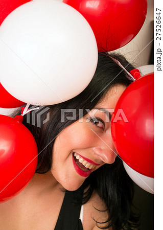 Girl with balloons Girl with balloons 27526647