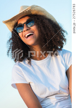 Mixed Race African American Girl Teen Sunglasses  27526783