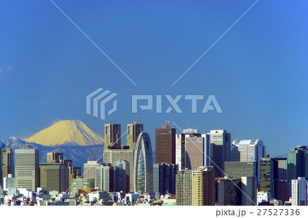 富士山と西新宿の超高層ビル群 富士山と西新宿の超高層ビル群 27527336