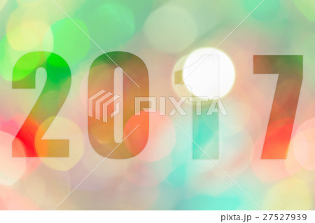 Happy New Year 2017 in Abstract bokeh of light 27527939