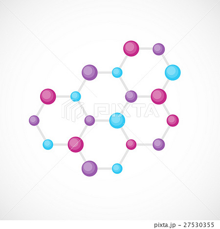 Flat DNA structure. Vector illustration. Beautiful 27530355