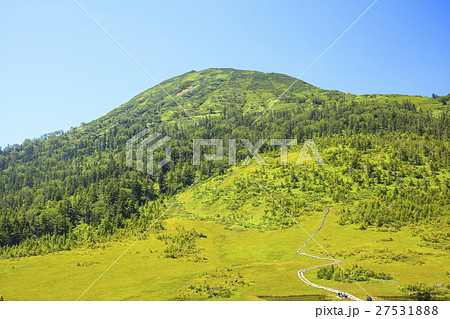熊沢田代から望む夏の燧ヶ岳 福島県檜枝岐村 熊沢田代から望む夏の燧ヶ岳 福島県檜枝岐村 27531888