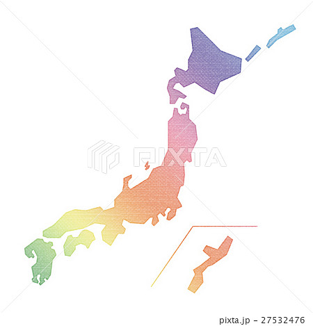 日本地図のイラスト素材