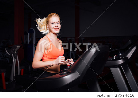 Young beautiful cute girl in fitness model in the Young beautiful cute girl in fitness model in the 27534016