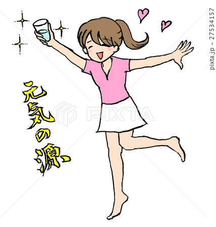 お水を持った女性 お水を持った女性 27534157