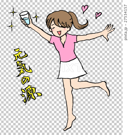 お水を持った女性 お水を持った女性 27534157