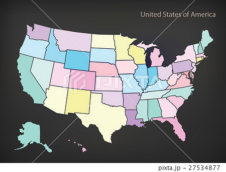 Map of United States of America 27534877