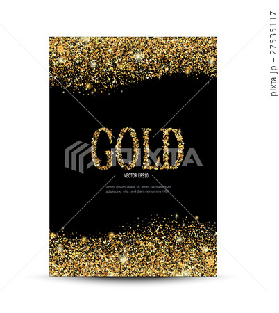 golden sparkling on the card 27535117