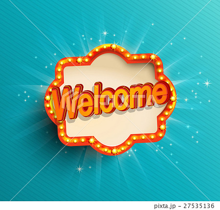 Shining retro light frame Shining retro light frame 27535136