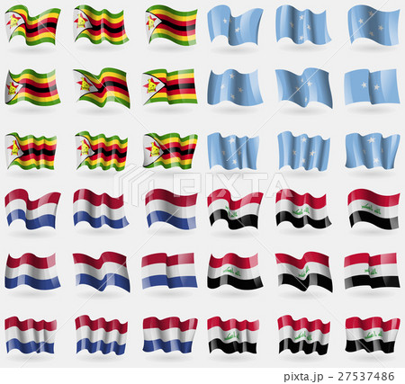 Zimbabwe, Micronesia, Netherlands, Iraq. Set of 36 Zimbabwe, Micronesia, Netherlands, Iraq. Set of 36 27537486