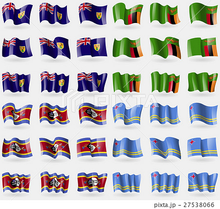 Turks and Caicos, Zambia, Swaziland, Aruba. Set of 27538066