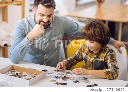 Friendship between son and father while playing Friendship between son and father while playing 27540902