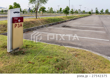 Parking sign in car park Parking sign in car park 27542375