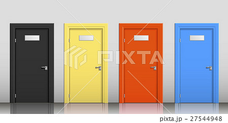 The doors of different colors The doors of different colors 27544948