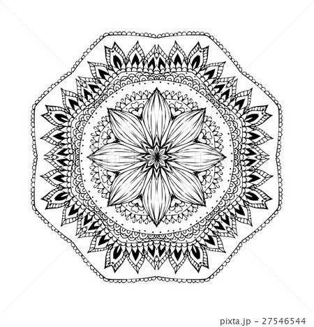 Mandala. Round oriental pattern in indian style 27546544