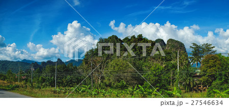 Beautiful landscape with the cloud sky Beautiful landscape with the cloud sky 27546634