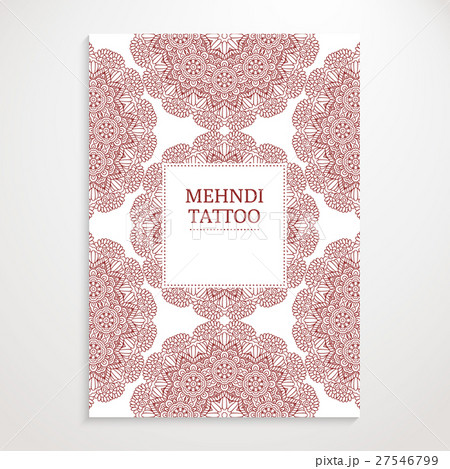Poster template mehndi design 27546799