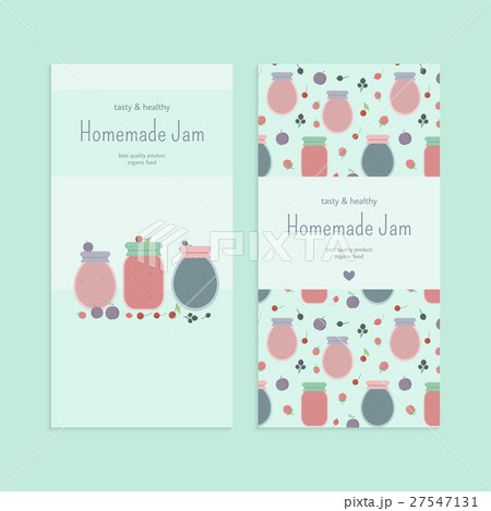 Set of flyer templates with fruit jam Set of flyer templates with fruit jam 27547131