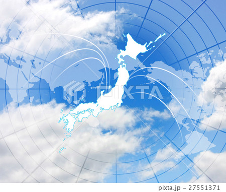 ビジネス　日本地図　世界地図　 27551371