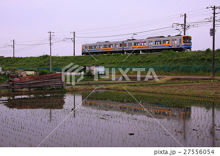 田植え直後の水田地帯をゆくこどもの国線Y000系 田植え直後の水田地帯をゆくこどもの国線Y000系 27556054