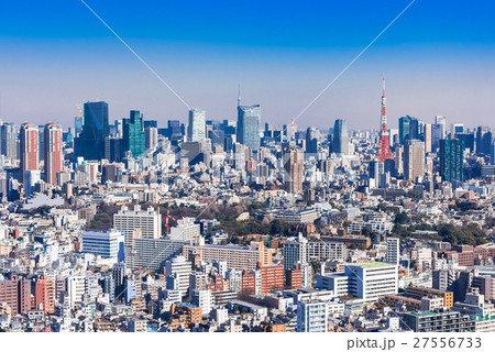 東京タワーと都市風景 東京タワーと都市風景 27556733
