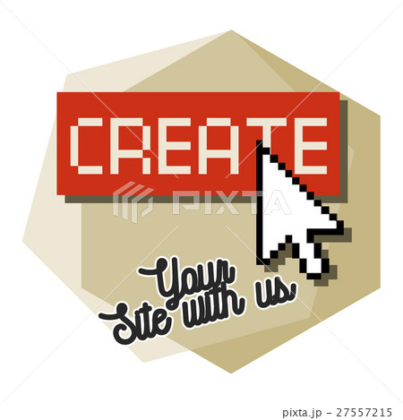 Clolor vintage web studio emblem 27557215