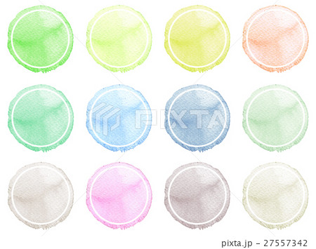 Watercolor Illustration for artistic design. Round Watercolor Illustration for artistic design. Round 27557342