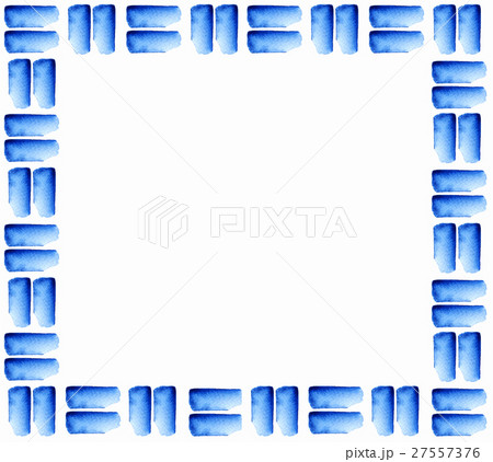 Frame of hand-painted watercolor brush strokes 27557376