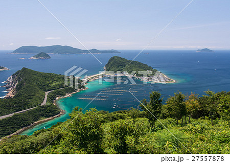 高知県大月町 大堂山展望台から見た柏島 高知県大月町 大堂山展望台から見た柏島 27557878