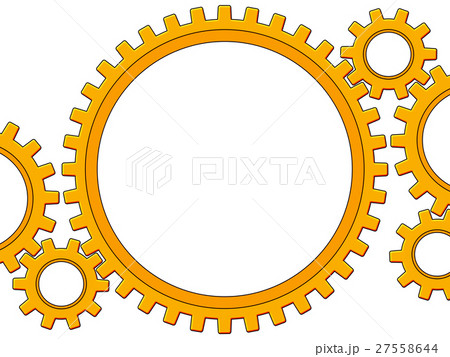 歯車のフレームのイラスト素材