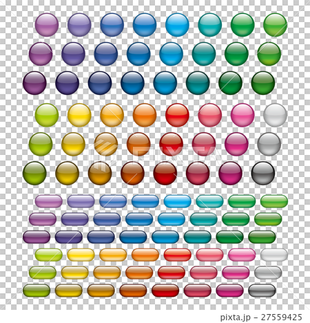 Color Round Button Material With A Sense Of Stock Illustration