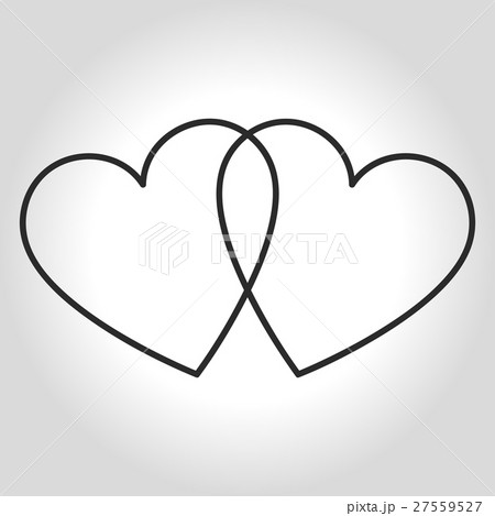 Hearts icon symbol of love on valentines Day. 27559527