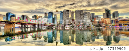 Skyline of Sydney at Cockle Bay - Australia 27559906