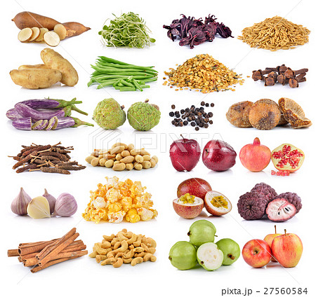 vegetable and fruit on white background 27560584