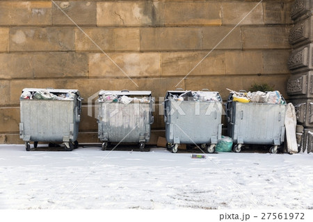 Trash of the city at winter 27561972