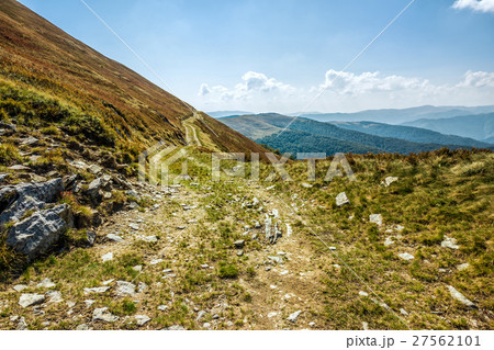road through the mountain ridge road through the mountain ridge 27562101