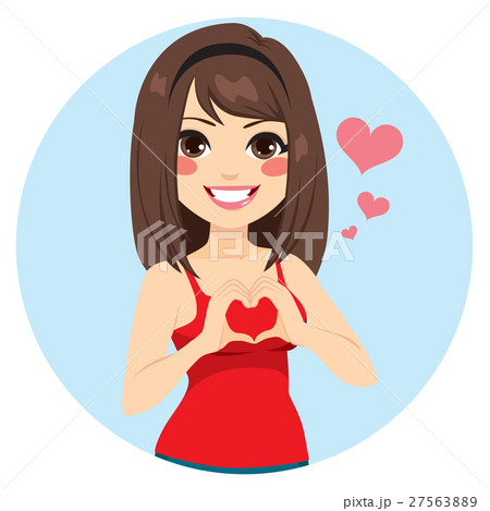 Heart Shape Girl 27563889
