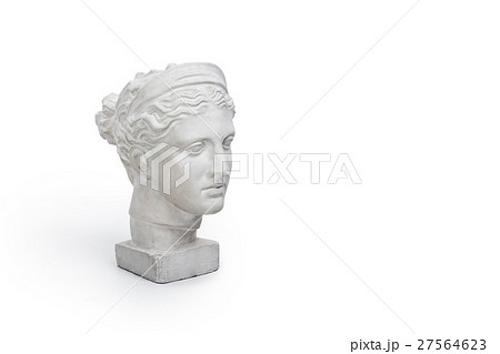 Marble head of young woman, ancient Greek goddess Marble head of young woman, ancient Greek goddess 27564623