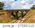 Picturesque old arch bridge, viaduct with railway 27565110