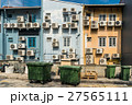 Air conditioners condenser units at building wall 27565111