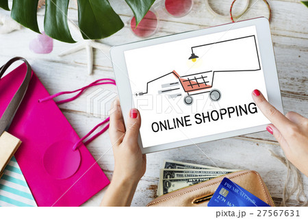 Online Shopping Online Payment Concept Online Shopping Online Payment Concept 27567631