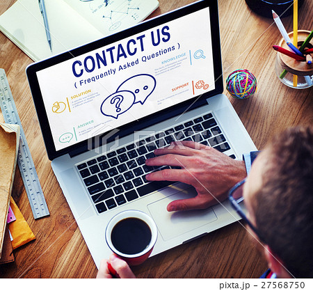 FAQs Customer Service Icon Concept 27568750