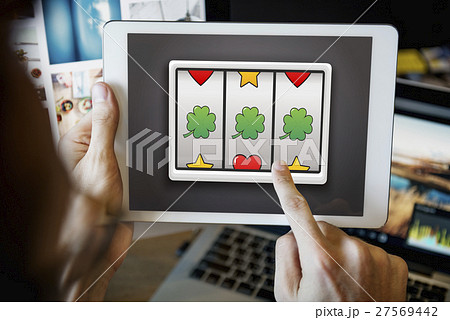 Lotto Slot Machine Jackpot Win Concept Lotto Slot Machine Jackpot Win Concept 27569442
