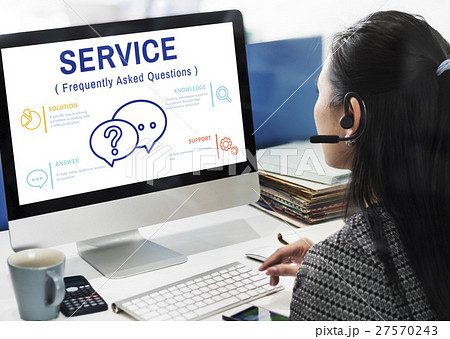 FAQs Customer Service Icon Concept FAQs Customer Service Icon Concept 27570243