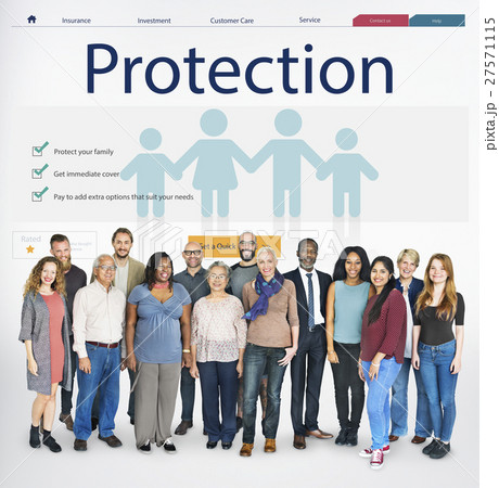 Insurance Coverage Mix Reimbursement Protection Concept 27571115