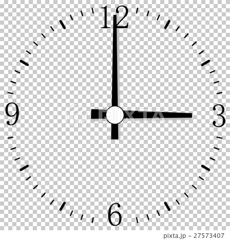 3 o'clock clock - Stock Illustration [27573407] - PIXTA